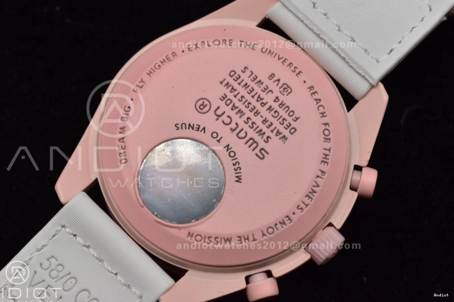 x Mission Strap Nylon to Venus Quartz Moonwatch Swatch Omega on Bioceramic 0403